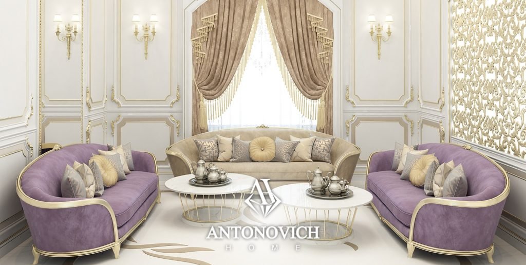 Интерьер гостиной эклектика от Antonovich Home