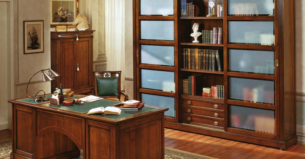 Книжный шкаф с 2-мя створками для кабинета Signorini & Coco