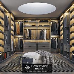 Poliform гардеробная система Senzafine от Antonovich Home